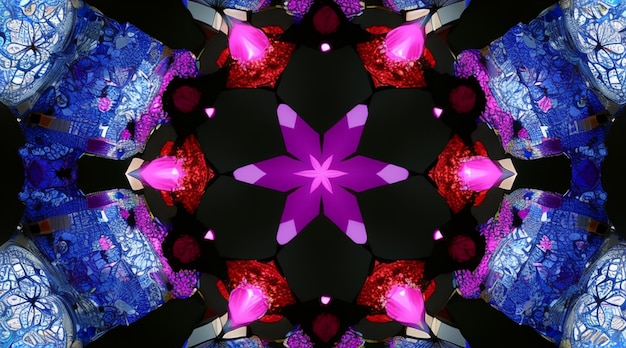 Wunderschöne Tapete im Kaleidoskop-Stil