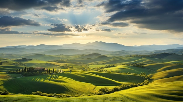 Wunderschöne toskanische Landschaft in Italien