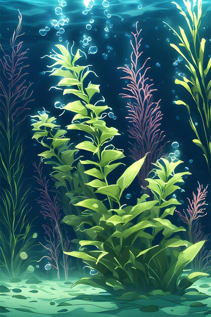Wunderschöne Unterwasserpflanzen