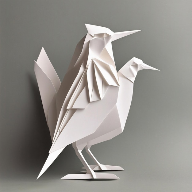 Wunderschöne Vogel-Origami-Bastelarbeiten aus Papier