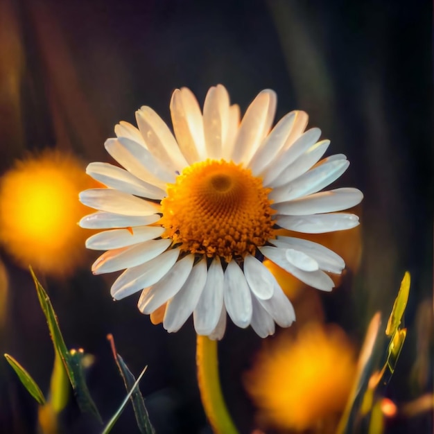 Wunderschöne weiße Gänseblümchen Marguerite