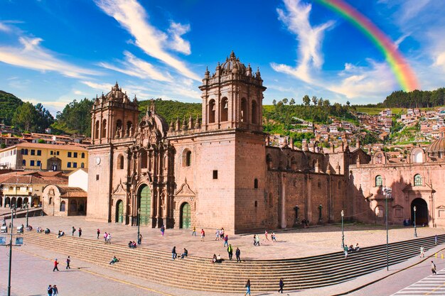 Wunderschöne Weltkulturerbe Stadt Cusco Landschaft