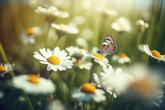 Wunderschöne Wildblumen erzeugen KI