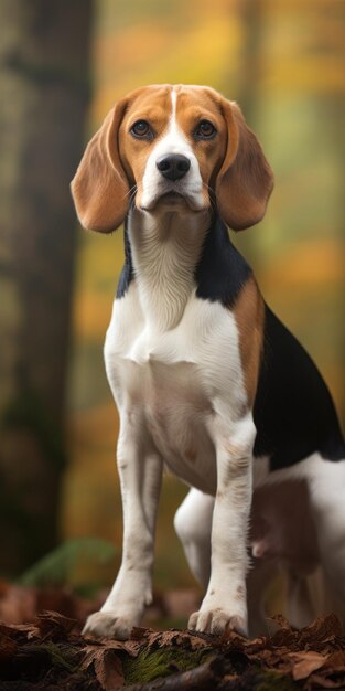 Wunderschöner Beagle-Hund in Lensbaby Komponist Pro Ii Dark Navy und Amber