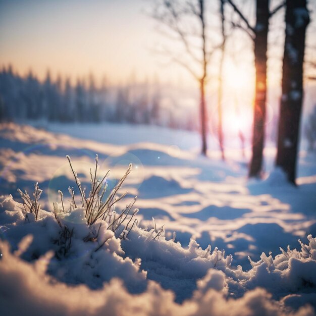 wunderschöner Blick auf den Winter