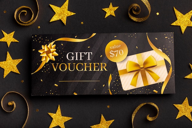 Wunderschöner Geschenk-Gutschein mit Dekoration