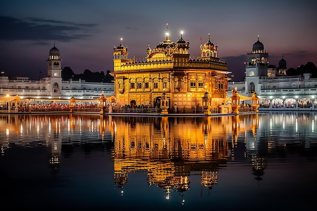 Wunderschöner goldener Tempel in Amritsar, Indien