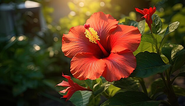 Wunderschöner Hibiskus oder Bunga Raya