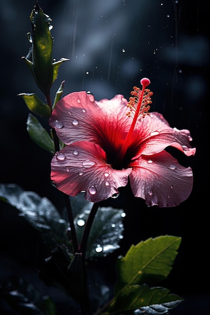 Wunderschöner Hibiskus oder Bunga Raya