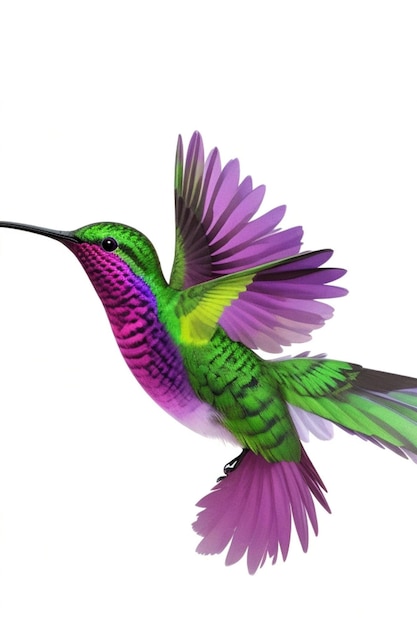 Foto wunderschöner kolibri-ai-generator