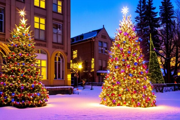 wunderschöner magischer Weihnachtsbaum