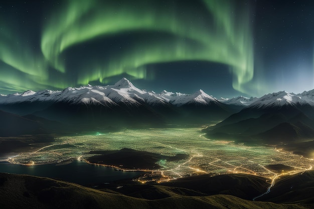 wunderschöner Nachtblick auf die Stadt