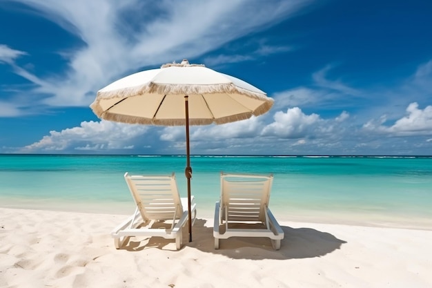 Wunderschöner Sandstrand mit weißem Sand und sanfter, ruhiger Welle des türkisfarbenen Ozeans an einem sonnigen Tag im Hintergrund