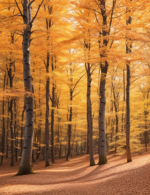 Wunderschöner slawischer Herbstwald