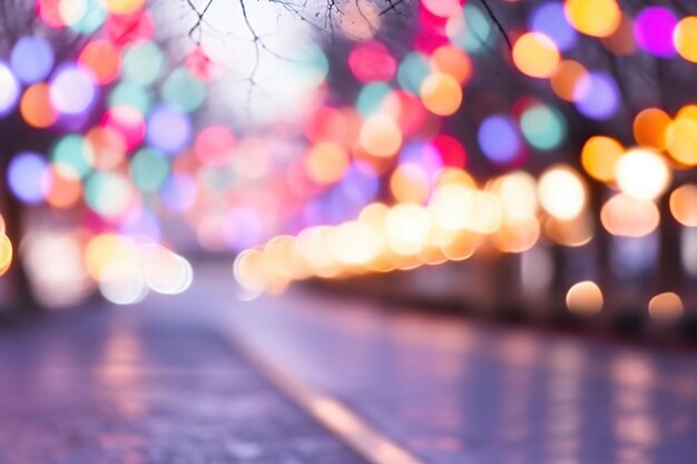 Foto wunderschöner verschwommener bokeh-pastel-hintergrund generiert von ki