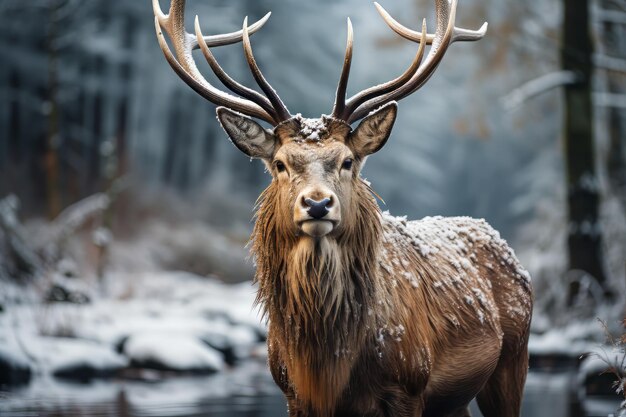 Wunderschöner Winter im Wald und am Meer