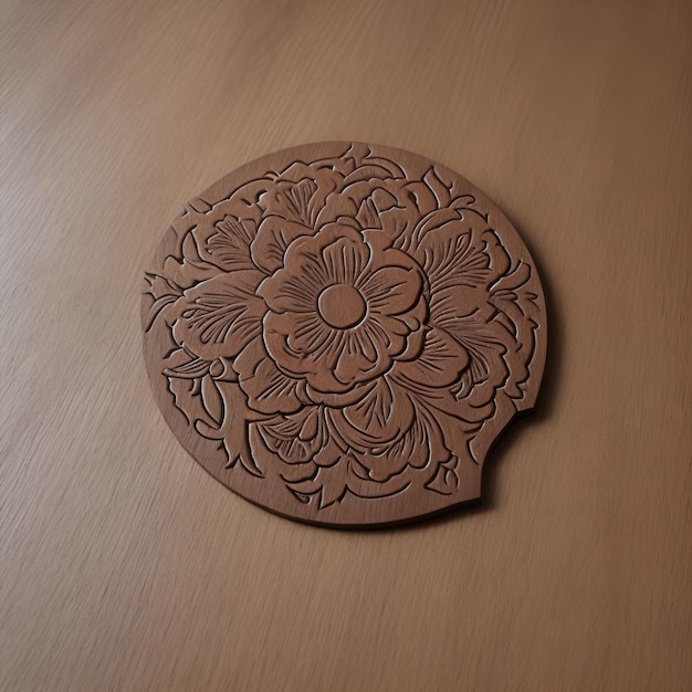 Wunderschönes Blumen-Design auf Holzbrett-Hintergrund Blume auf Holz-Huntergrund