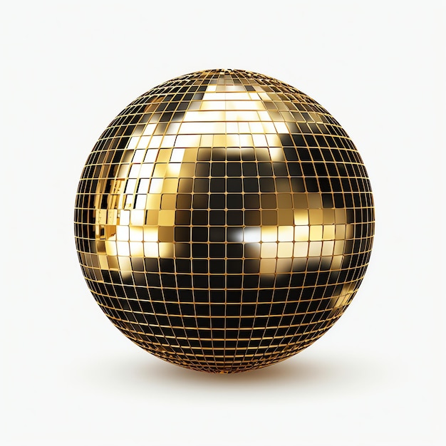 Wunderschönes Disco-Kugel-Aquarell zur Feier des neuen Jahres Clipart-Illustration