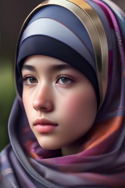 wunderschönes Hijab-Mädchen