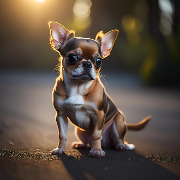 Wunderschönes Hundefoto auf tollem Hintergrund