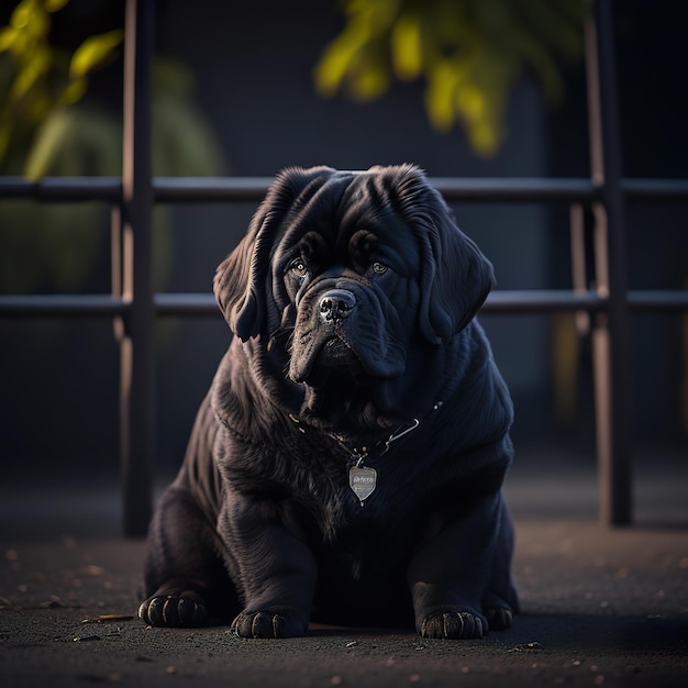 Foto wunderschönes hundefoto auf tollem hintergrund