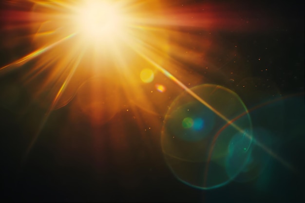 Wunderschönes Lensflare-Overlay in Radfarbe