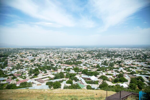 Foto wunderschönes panorama der stadtlandschaft