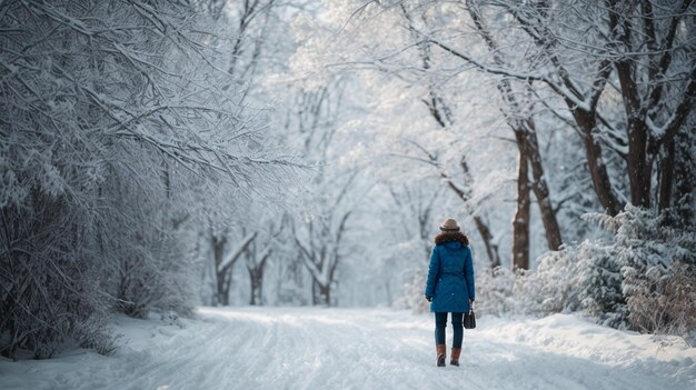 wunderschönes Schneefall-Wetter-Promot