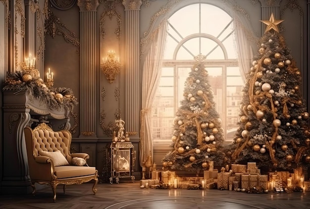 Wunderschönes Weihnachtsinterieur