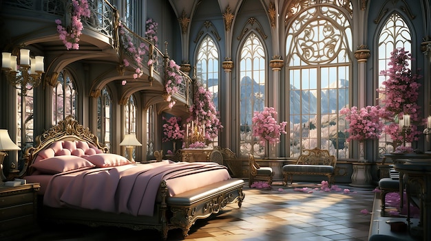Wunderschönes Zimmer im Fantasy-Stil