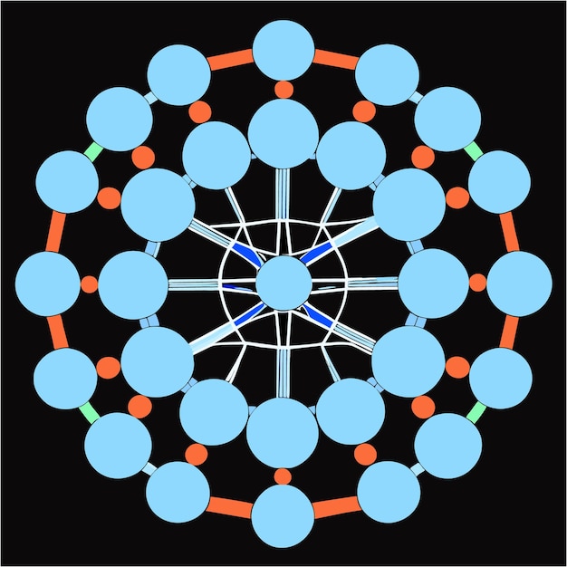 Foto wundervolle mandalas im einklang mit dem kosmos