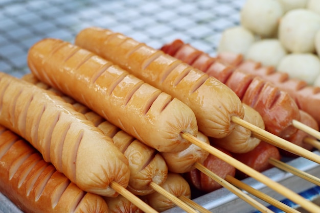 Wurst am Straßenessen