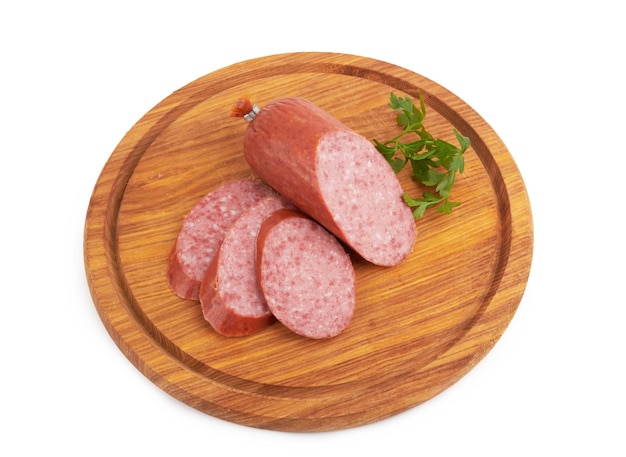 Wurst auf einem Holzbrett