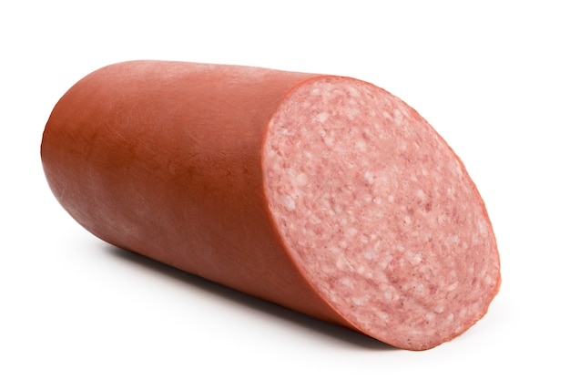 Wurst auf weißem Grund