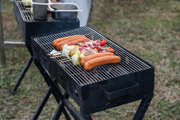 Wurst mit Schweinefleisch BBQ Grillen auf Ofengrill