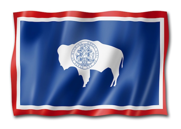 Foto wyoming-flagge usa