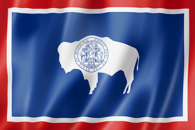 Wyoming-Flagge, USA