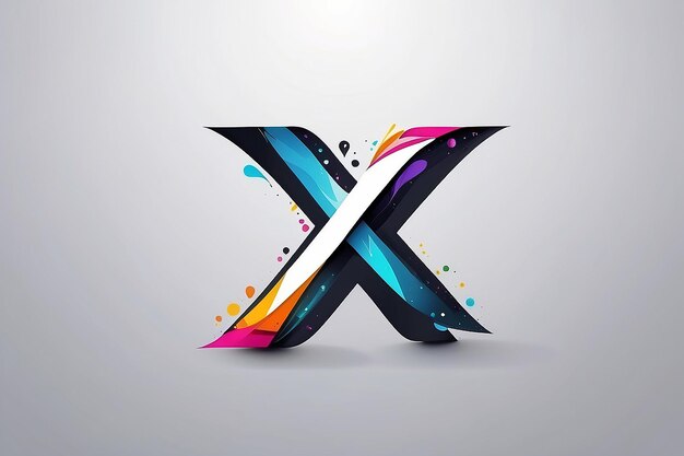 Foto x diseño de logotipo x diseño de letras x diseño de fuentes x diseño de texto x icono de texto logotipo icono de fuente abstracto