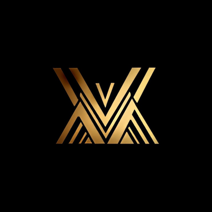 Foto x letra oro alfabeto negro icono de diseño de logotipo para negocios adecuado como logotipo