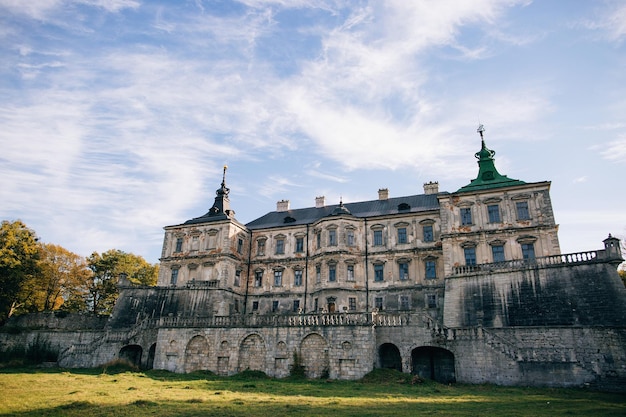 XAHermoso castillo medieval palacio Pidhirci