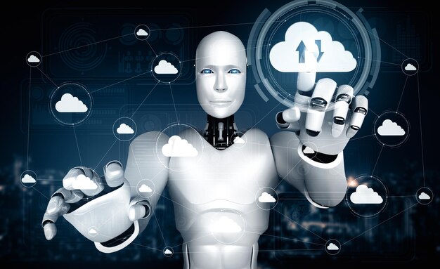 Xai ai-Roboter verwenden Cloud-Computing-Technologie, um Daten auf einem Online-Server zu speichern