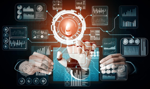 XAI El futuro robot de inteligencia artificial y cyborg