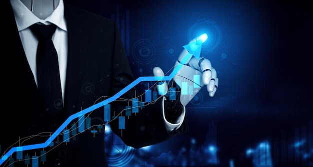 Xai futuro robot de inteligencia artificial y cyborg