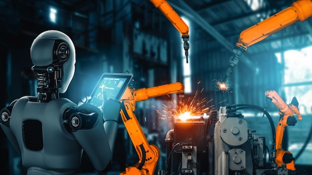 XAI Robot industrial mecanizado y brazos robóticos para el ensamblaje en la producción de la fábrica