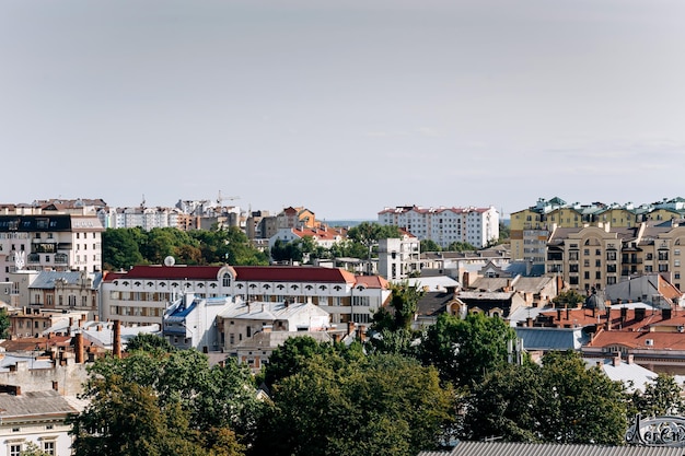 XAIvanoFrankivsk Ukraine 23. August 2019 Blick vom Rathaus auf IvanoFrankivsk