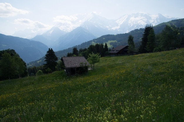 XALandschaft der französischen Alpen