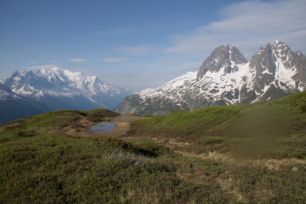 XALandschaft der französischen Alpen