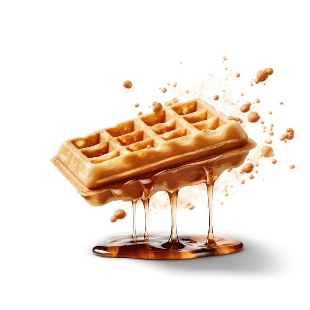 Foto xarope de waffle massa de waffle waffles caramelizados waffles de choclo coberturas de waffle waffle wa