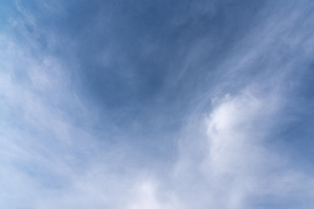 XFondo de cielo azul con muchas nubes Panorama