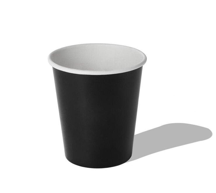 Foto xícara de café bebida caneca de café expresso cappuccino plástico para pausa de papel escritório cafeína branco marrom